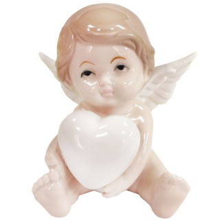 Сувенир фарфоровый Ангел с сердцем 6,5 см
