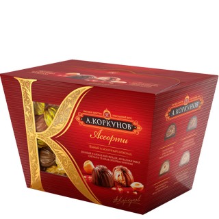 Набор конфет Коркунов ассорти темный и молочный шоколад 137г
