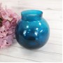 Декоративная ваза Титания, 16 см, синяя