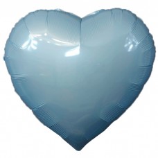Шар фольгированный Сердце голубое