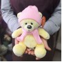 Мягкая игрушка Медведь Топтыжкин в шапке и шарфе, 17 см