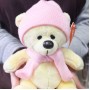 Мягкая игрушка Медведь Топтыжкин в шапке и шарфе, 17 см
