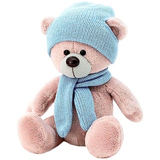 Мягкая игрушка Медведь Топтыжкин в шапке и шарфе, 25 см