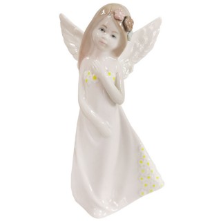 Сувенир Ангел в платье с ромашками 16,8 см, керамика