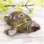 Сувенир Черепаха со стразами 11 см × 15 см × 5 см, гипс