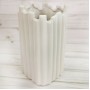 Декоративная ваза Сканди 21 см, белая