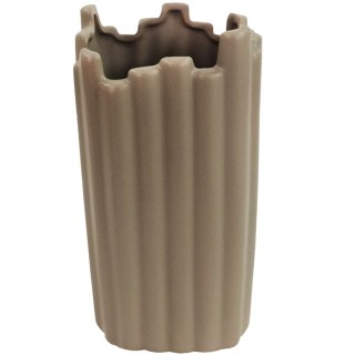 Декоративная ваза Сканди 21 см, коричневая
