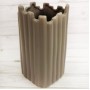 Декоративная ваза Сканди 21 см, коричневая