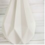 Ваза керамическая Оригами мини 21 см, белая